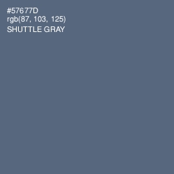 #57677D - Shuttle Gray Color Image